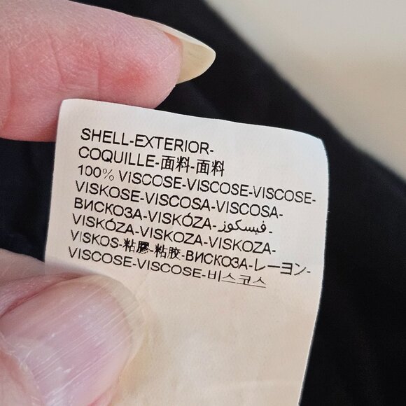 Desigual Damen Black Floral Stripe Tunic Top Sz Medium Asymmetric Hem - Picture 11 of 16